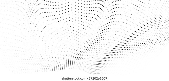 Mínimo Meio-Tom Curva Ponto Vetor Fundo para Editorial e Poster Design, usado em capas, mídia de impressão