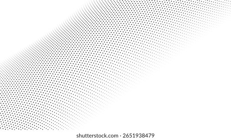 Minimal Halftone Dot Wave Pattern Abstract Background for Website Backgrounds, Modern Posters, Business Presentations, Digital Art, and Clean Graphic Design Projects