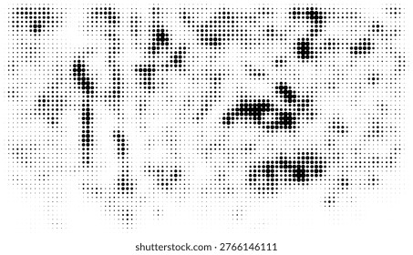 Minimal halftone dotted grain texture with subtle dust particle noise pattern on white background abstract overlay