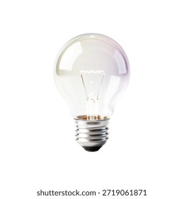 Bombilla de luz de estilo de semitono mínimo aislado sobre fondo blanco. Concepto de idea, creatividad, innovación, energía e inspiración. Ilustración abstracta moderna para negocios y tecnología.