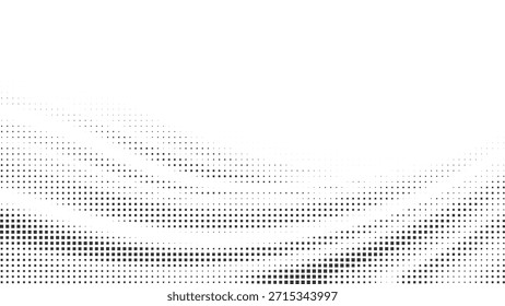 Fundo de ponto de onda de meio-tom mínimo para layouts limpos, banners da Web, cartazes modernos, ilustração vetorial de marca digital abstrata