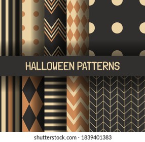 Minimal Halloween Vector Seamless Pattern  Elegant Spooky Holiday Texture Perfect for Gift Wrapping, Home Decor and Textiles