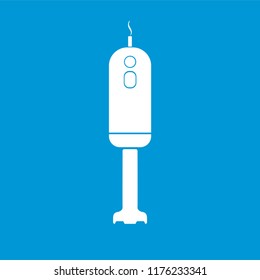 Minimal hand blender mixer machine vector icon illustration
