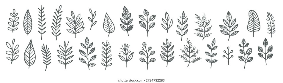 minimale handgezeichnete Sammlung, Vektorgrafik