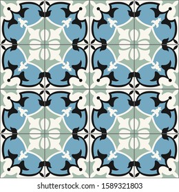 Minimal, hand drawn, oriental, geometric, seamless pattern (Bigger Version)