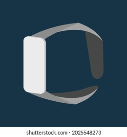 Minimal hand watch, vector art