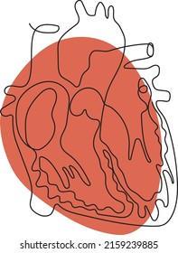 Minimal heart line art images