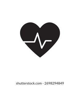 Corazón mínimo con diseño de pulso
Perfecto para App en fitness, blogs de bienestar e IU hospitalaria.