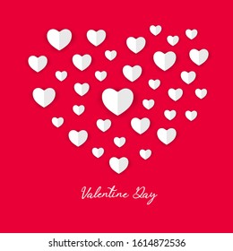 Minimal heart and red template