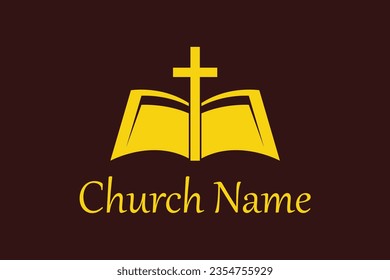 Minimal high  quality vector church Christian logo design 