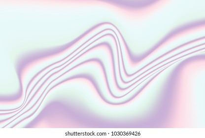 Minimal Holographic Background. Soft Abstract Texture in Pastel Colors. Trendy Holography for your Project Design Placards, Posters, Banners, Presentation, Brochure, Fashion, Cover. Wavy Gradient.
