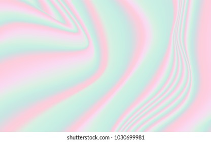 Minimal Holographic Background. Soft Abstract Texture in Pastel Colors. Trendy Holography for your Project Design Placards, Posters, Banners, Presentation, Brochure, Fashion, Cover. Wavy Gradient.