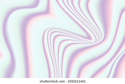 Minimal Holographic Background. Soft Abstract Texture in Pastel Colors. Trendy Holography for your Project Design Placards, Posters, Banners, Presentation, Brochure, Fashion, Cover. Wavy Gradient.
