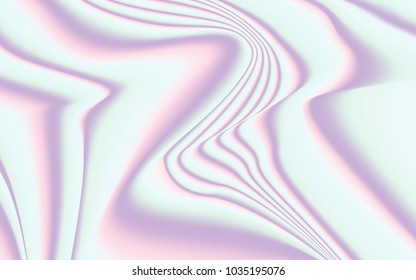 Minimal Holographic Background. Soft Abstract Texture in Pastel Colors. Trendy Holography for your Project Design Placards, Posters, Banners, Presentation, Brochure, Fashion, Cover. Wavy Gradient.