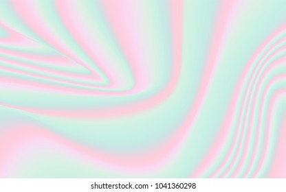 Minimal Holographic Background. Soft Abstract Texture in Pastel Colors. Trendy Holography for your Project Design Placards, Posters, Banners, Presentation, Brochure, Fashion, Cover. Wavy Gradient.