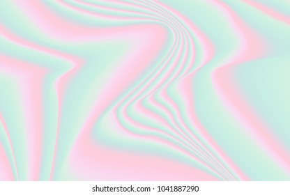 Minimal Holographic Background. Soft Abstract Texture in Pastel Colors. Trendy Holography for your Project Design Placards, Posters, Banners, Presentation, Brochure, Fashion, Cover. Wavy Gradient.