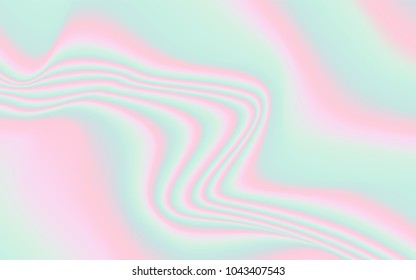 Minimal Holographic Background. Soft Abstract Texture in Pastel Colors. Trendy Holography for your Project Design Placards, Posters, Banners, Presentation, Brochure, Fashion, Cover. Wavy Gradient.