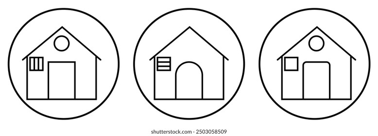 minimal home icon ,house icon vector for ui ,ux design eps 10.