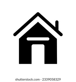 minimal home icon vector isolated on white background. Simple vector logo