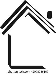 minimal home icon - web homepage symbol - vector website sign