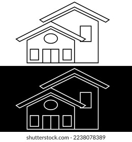 minimal home icon - web homepage symbol - vector website sign