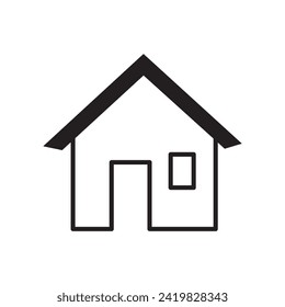 minimal home icon - web homepage symbol, House symbol.