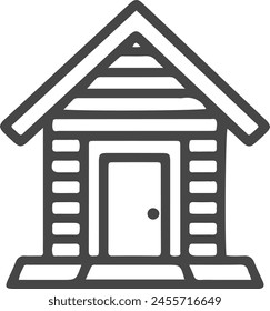 minimal home icon - web homepage symbol - vector website sign