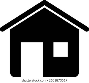 minimal home icon - web homepage symbol - vector website sign.