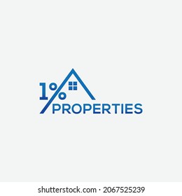 Minimal home properties logo for business