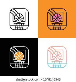 Minimal Hoop Logos in 4 variations