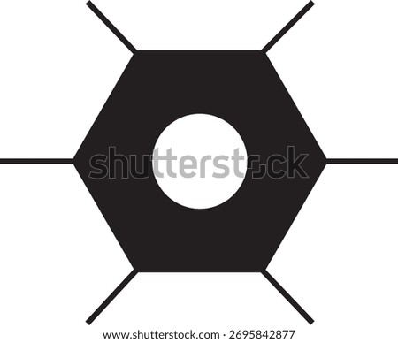 Minimal horizontal ellipsis icon, three dots symbol for more options or menu button UI design.