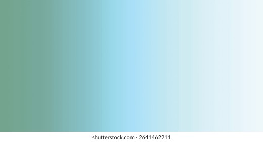 Minimal horizontal gradient background transitioning from soft sage green to pale aqua and light mint – fresh and soothing abstract design ideal for wellness, nature, lifestyle, and digital visuals.