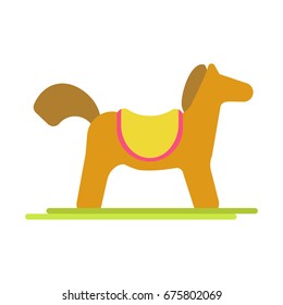 Minimal horse on grass