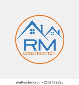 Plantilla de diseño de logotipo de construcción de casa mínima