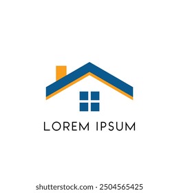 a minimal house home real estate logo icon design vector illustration