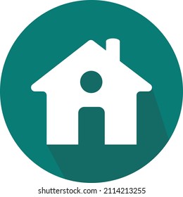 Minimal house icon vector. Home illustration stock images.