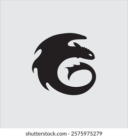 Minimal How to Train your Dragon Dragon illustration