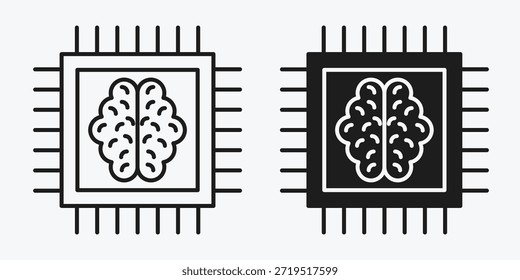 Minimal hybrid intelligence icon on gray background representing human AI collaboration, combined decision making, and smart technology.