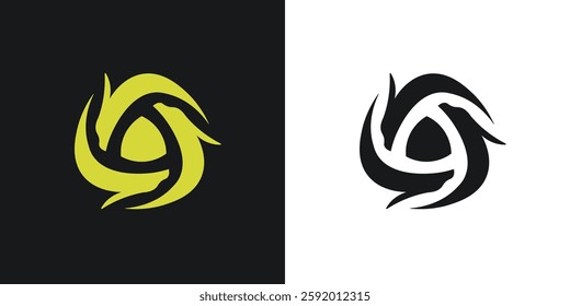 Minimal Hydra Logo Design Illustration