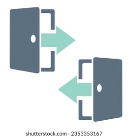 minimal icon in flat style, business growth, folder icon vector illustration