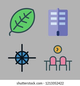 minimal icon set. vector set about composition, leaf, flat and workspace icons set.