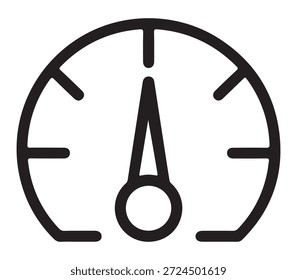 Minimales Symbol für Messgeräte, die für die industrielle Kalibrierung verwendet werden.