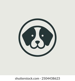 Minimal Iconic Dog Logo Design