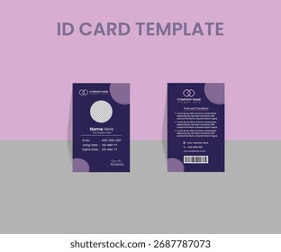 Minimal ID Card Design Template