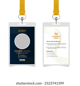 Diseño de Plantilla de tarjeta de identificación mínima