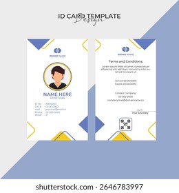 Minimal id cards template style