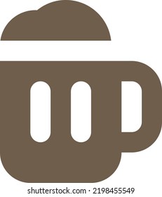 minimal illustration design concept
of beer mug icon 