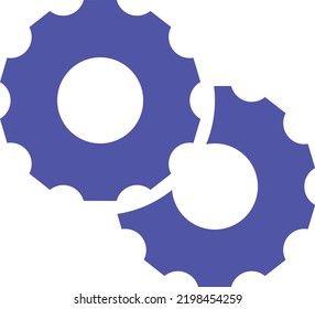 minimal illustration design concept
of cogwheels 