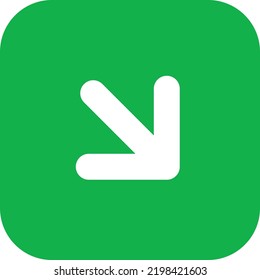 minimal illustration design concept
of down arrow right 