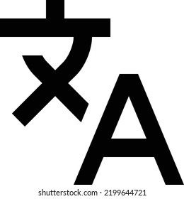 concepto de diseño de ilustración mínimo
icono de traducción 